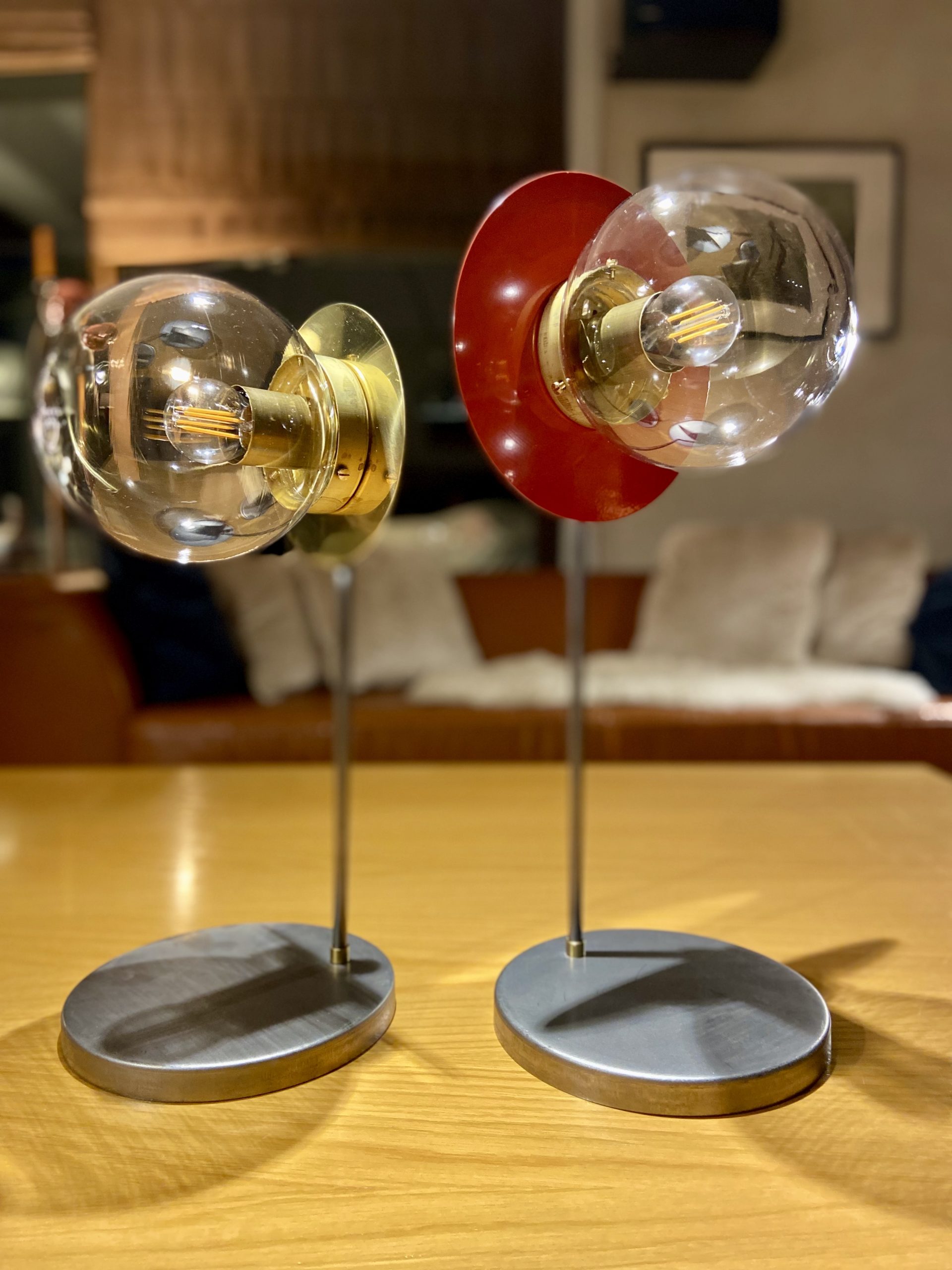 Lamparas mesa Tulipan bola transparente scaled